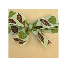 Load image into Gallery viewer, Gift box tied with leaf pattern ribbon